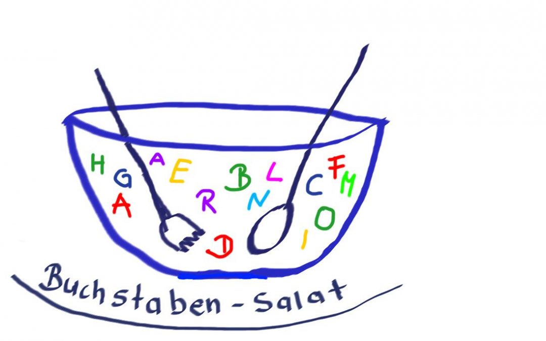 Ernergizer in Online-Seminaren: Buchstabensalat