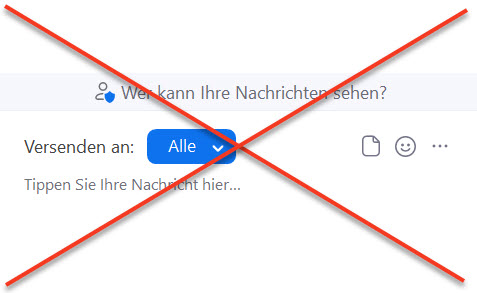 Warum ich es für eine ganz blöde Idee halte, den Chat für Teilnehmer auszuschalten