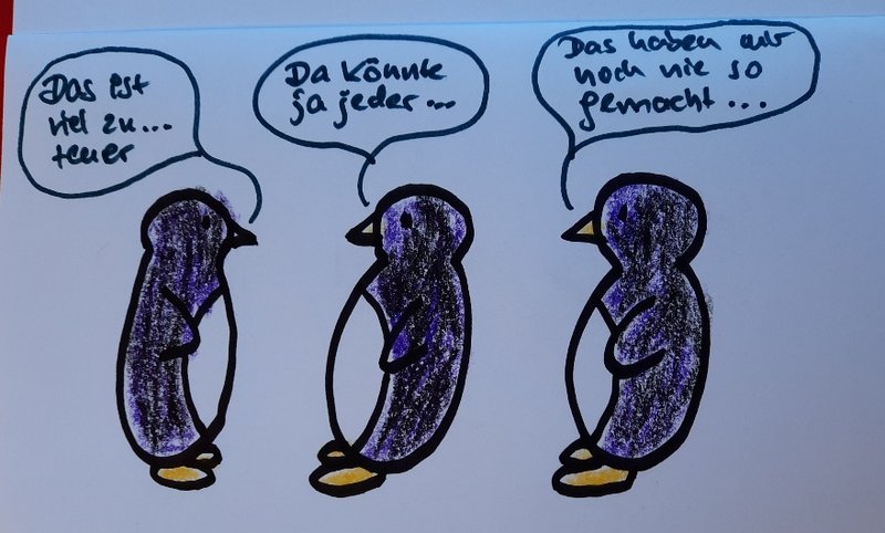 Killerphrasen-Fresser-Spiele: Pinguine und Signale