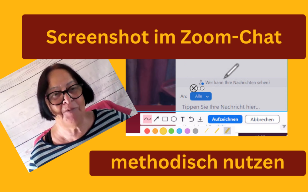 Puzzle-Methode mit Screenshot im Zoom-Chat