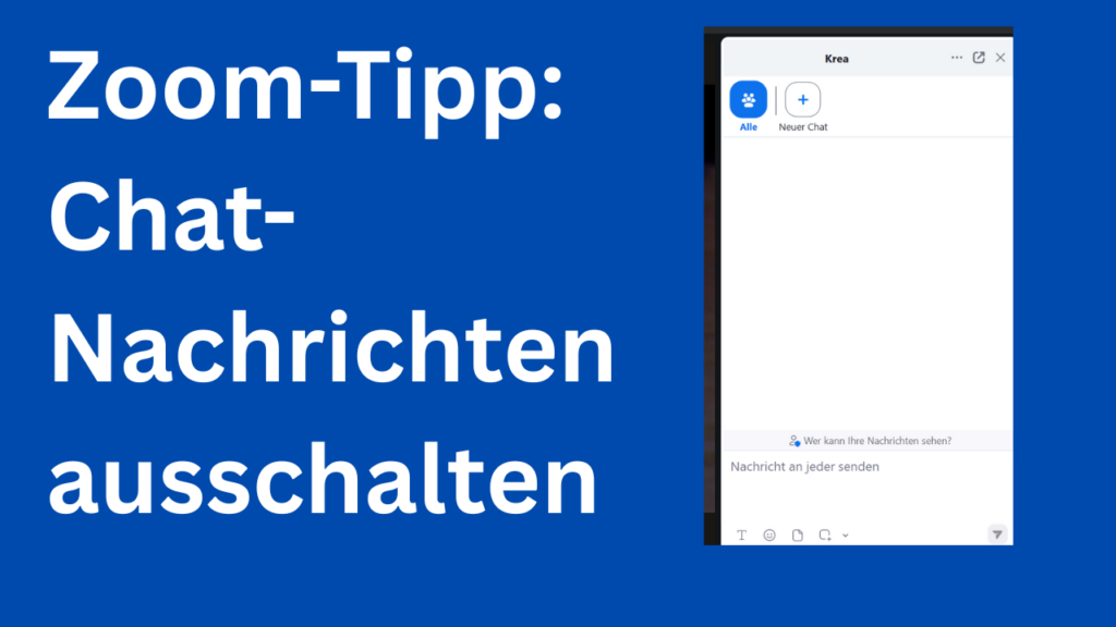 Zoom-Tipp: Chat-Nachrichten ausschalten und Screenshot vom Chat