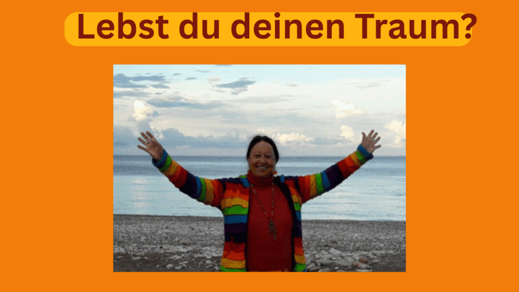 Lebst du deinen Traum? Zamyat steht mit offenen Armen vor dem Meer.