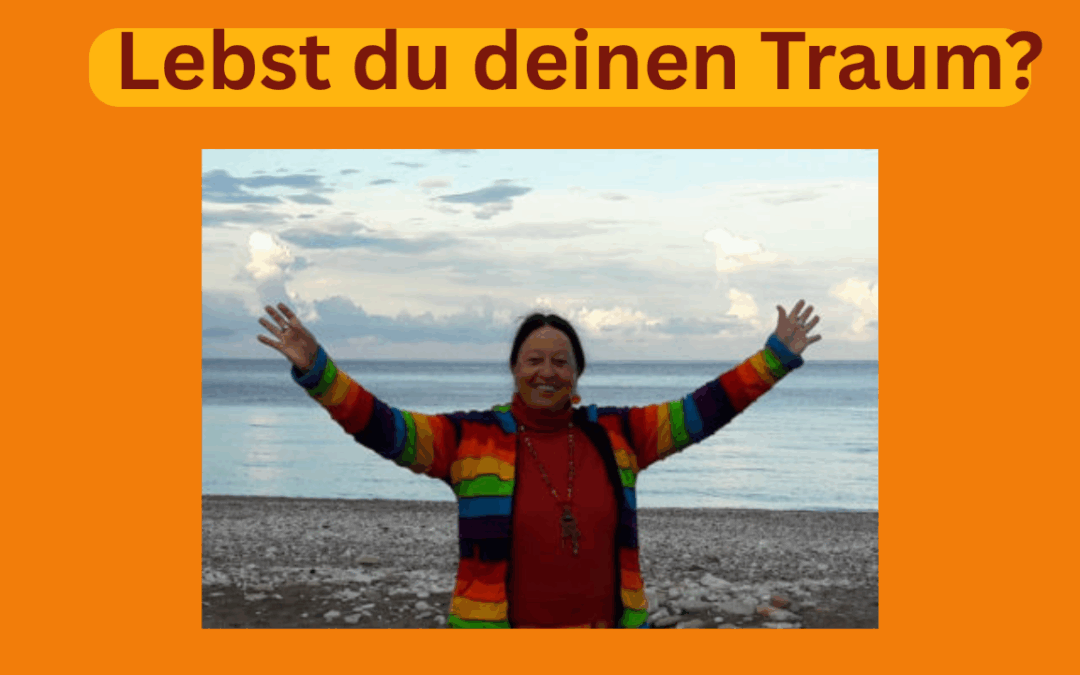 Lebst du deinen Traum? Zamyat steht mit offenen Armen vor dem Meer.