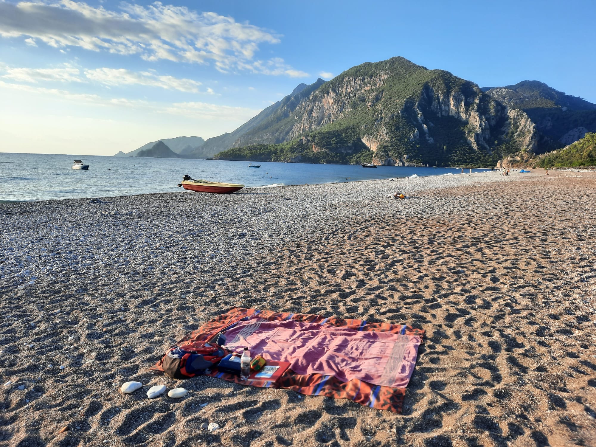 Yogadecke am Strand